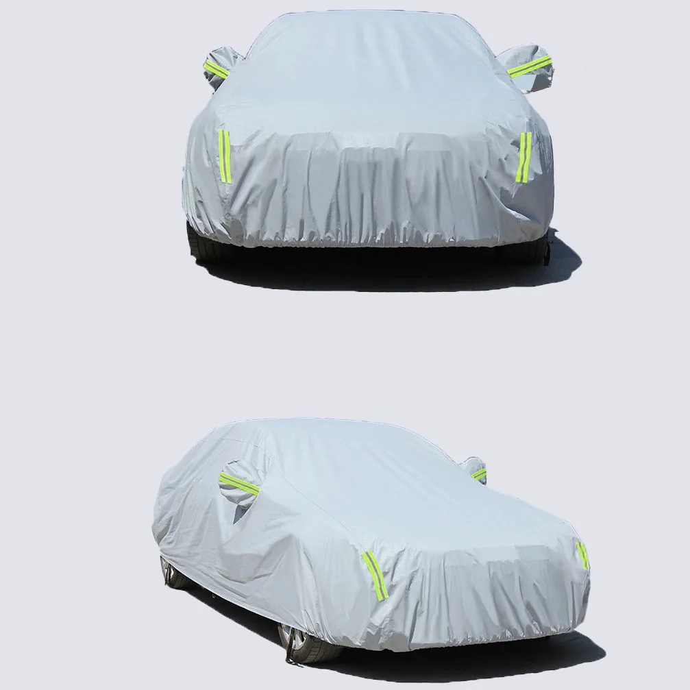 Оптовая продажа водонепроницаемый утолщенный и плюшевый Оксфорд защита автомобиля одноразовый чехол Складная Защита от солнца