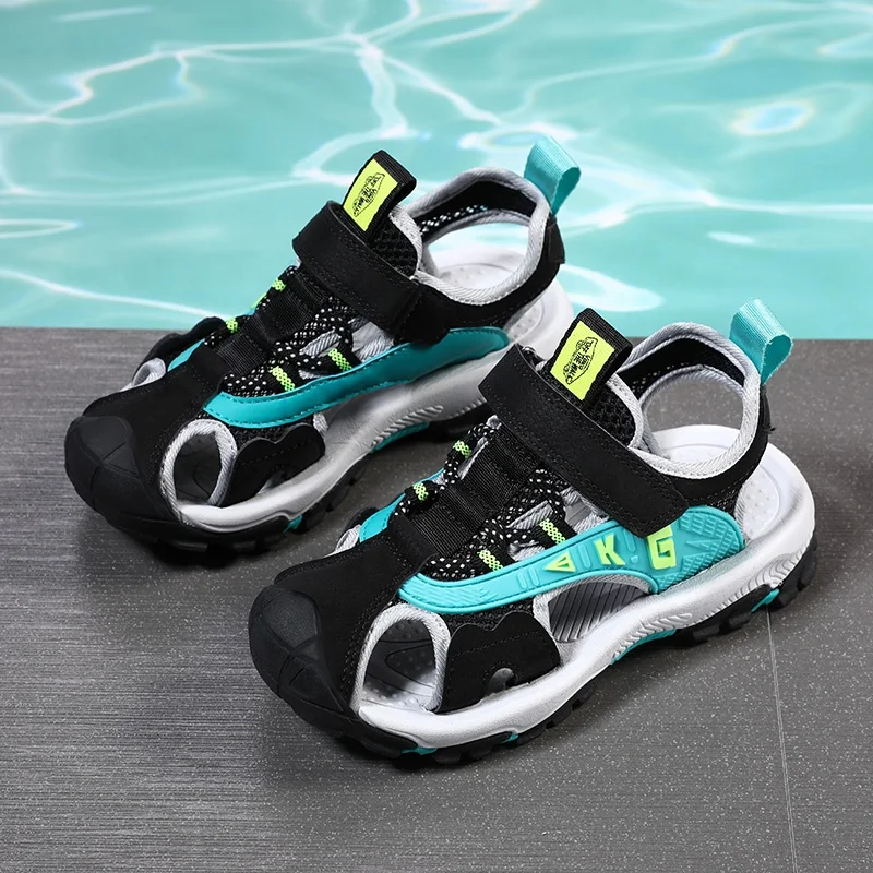 BKG бренд 2021 Новое поступление резиновые износостойкие большие дети для мальчиков и девочек Размер 27-41 детские спортивные повседневные сандалии