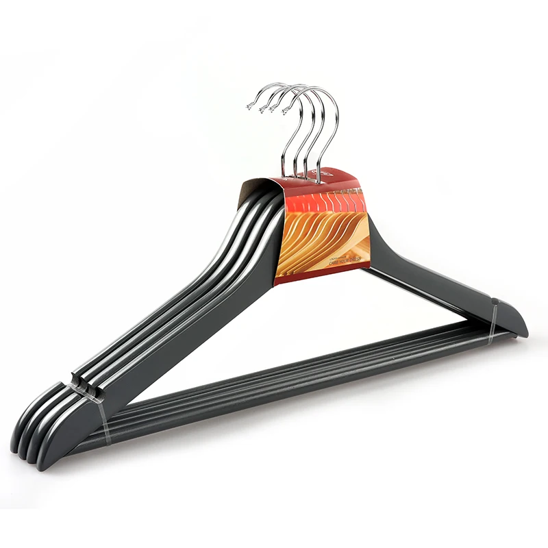 Free sample Manufacturer Supplied natural wood clothes hangers with bar