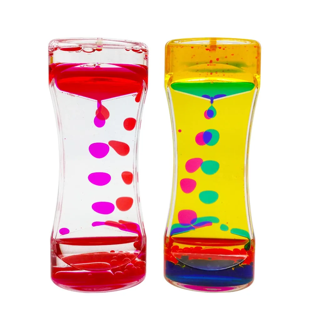 Novelty Products Mini Liquid Hourglass Timer Toy Sand Timers for Children