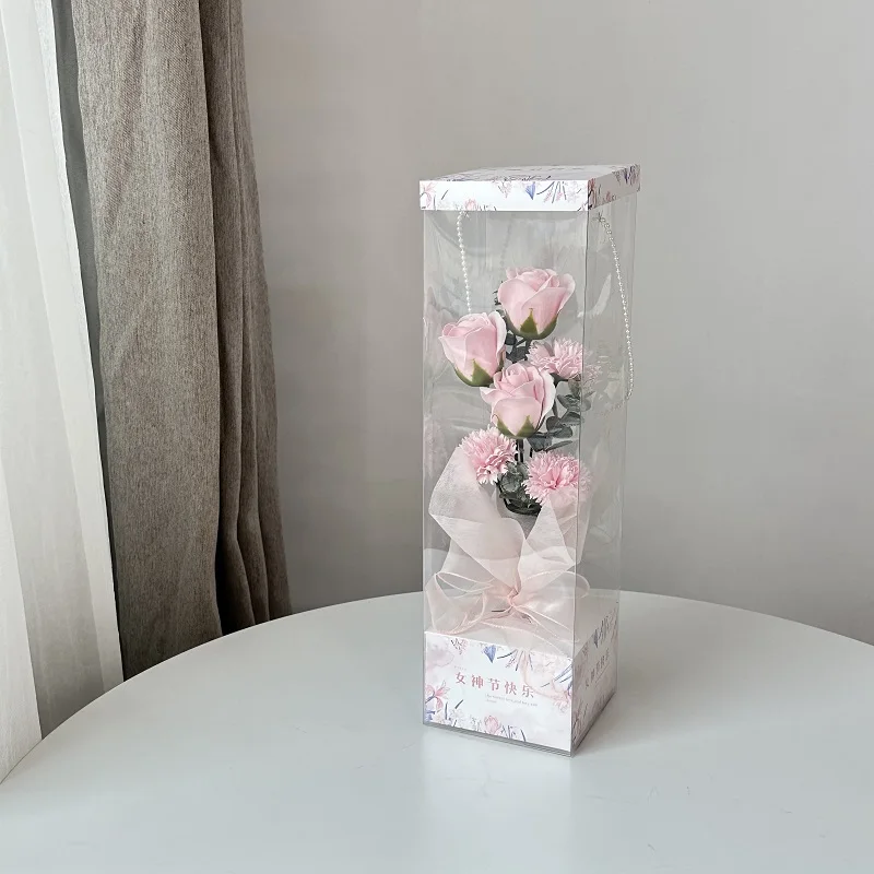 Lovely Gift For Women Artificial Soap Tulip Flower In Nice Package Great Gift For Mother Day