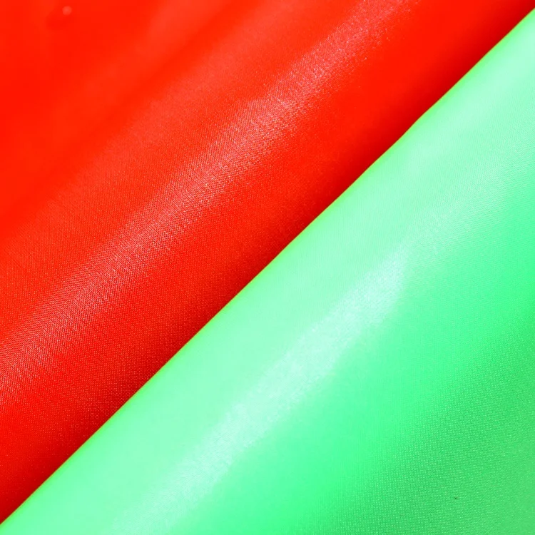 china plain woven pu coated linning fabric 100% recycled spun polyester fabric