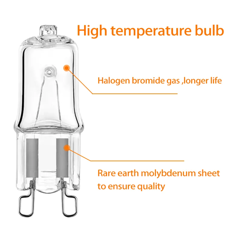 High quality G9 halogen lamp Dimmable Light Landscape Lighting G9 halogen 220V 25W 40W