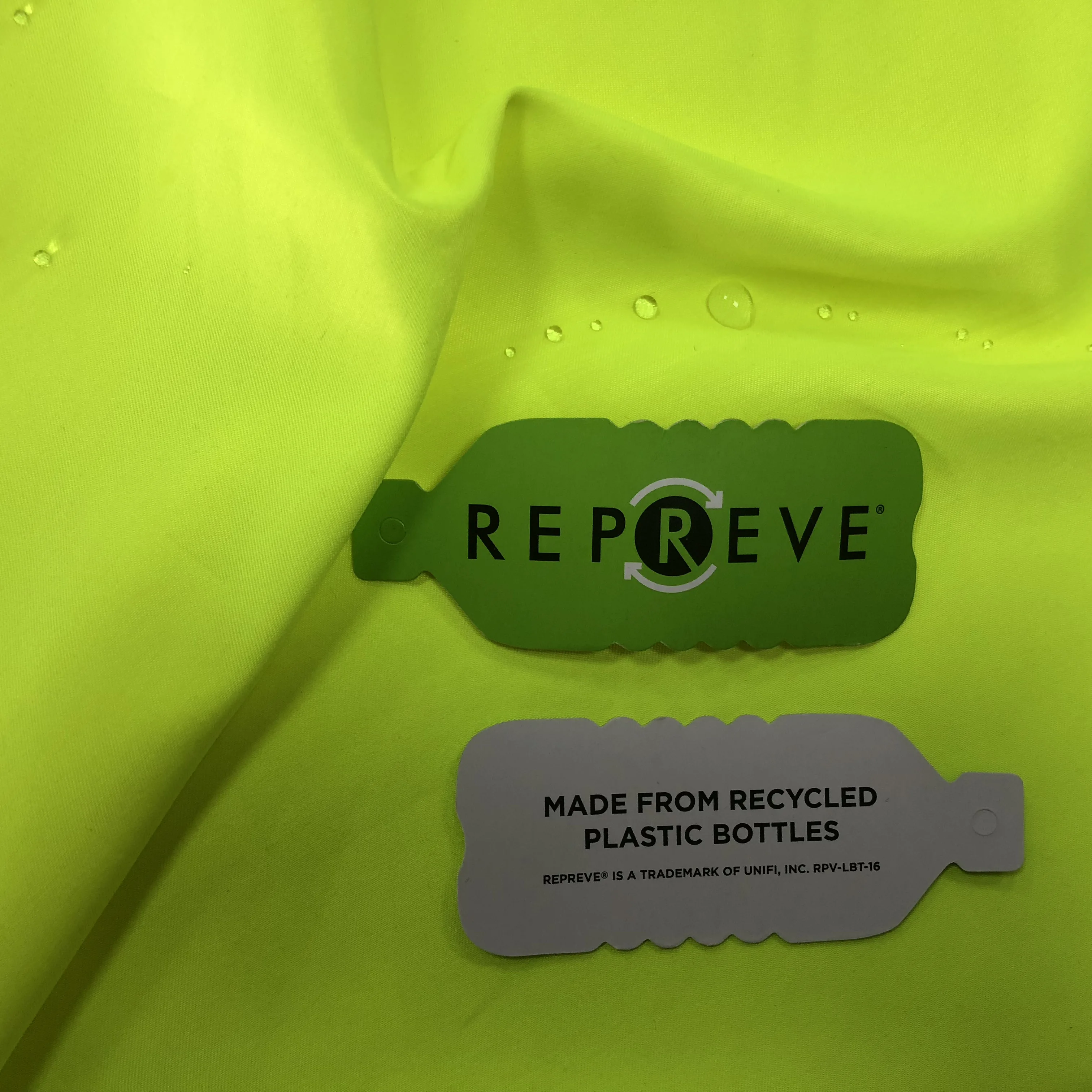 Eco-friendly recycle polyester RPET plastic bottle taffeta fabric