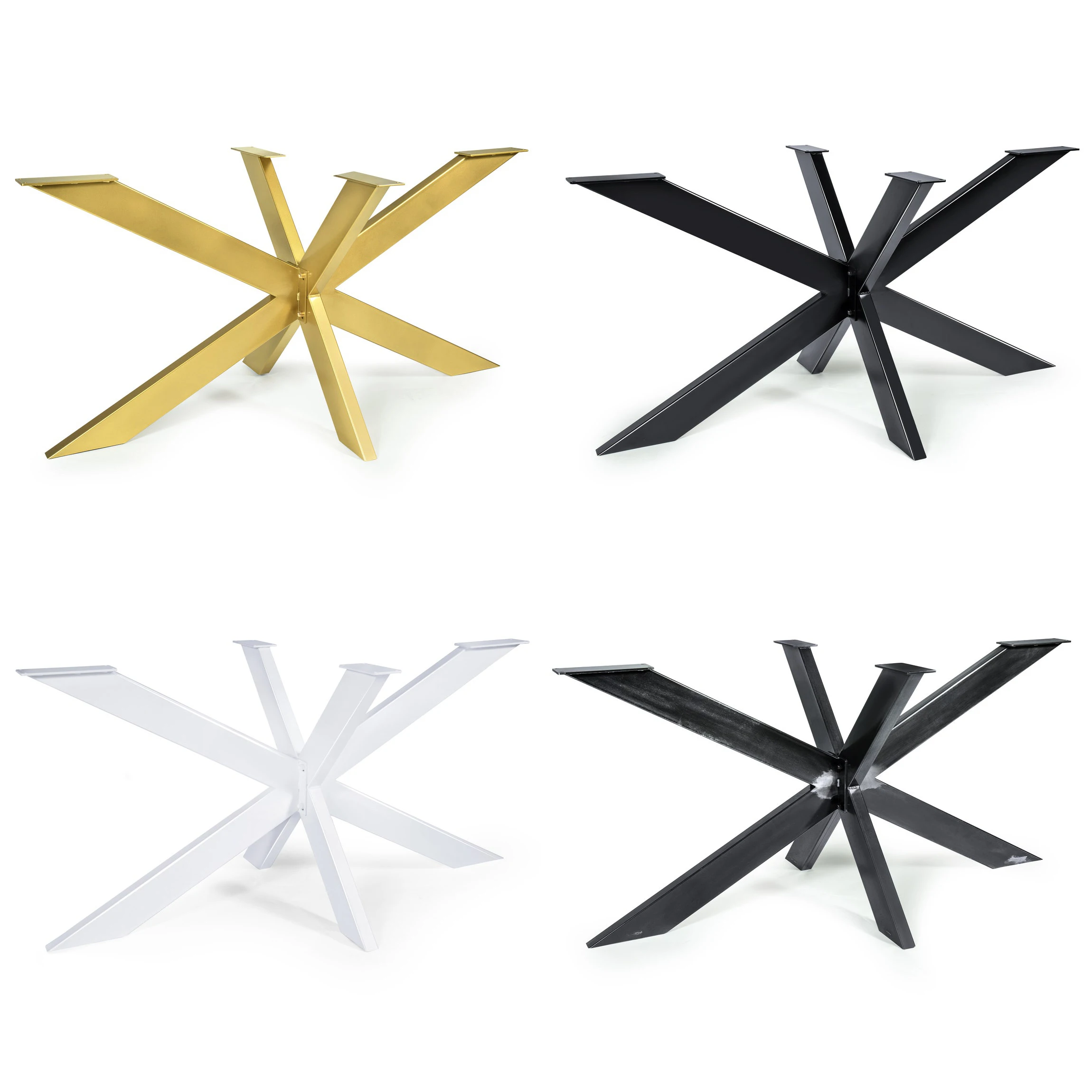 Modern Table Base Round Industrial Restaurant Glass Wrought Coffee Dining Steel Cast Iron Metal Table DIY Furniture Base Legs