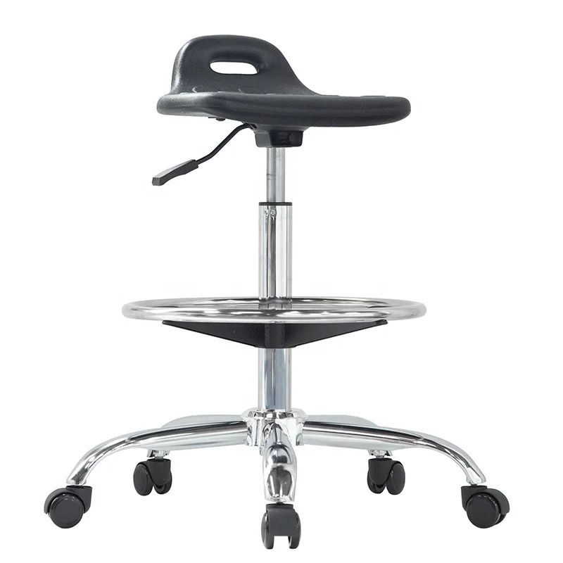 Modern best quality height adjustable standing up desk swivel office bar chair foot stool with backs