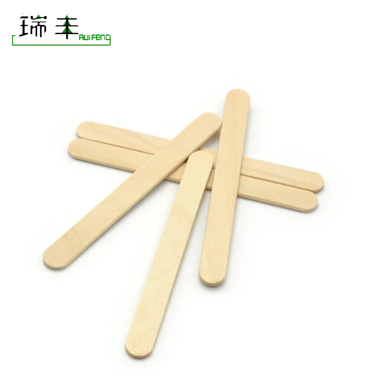 bulk branding birch round edge wooden ice cream stick