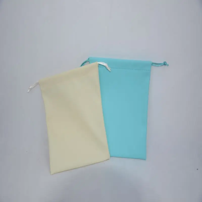 Wholesale custom logo printing silk satin cloth bag for hair bundles wig drawstring velvet pouch packaging jewelry