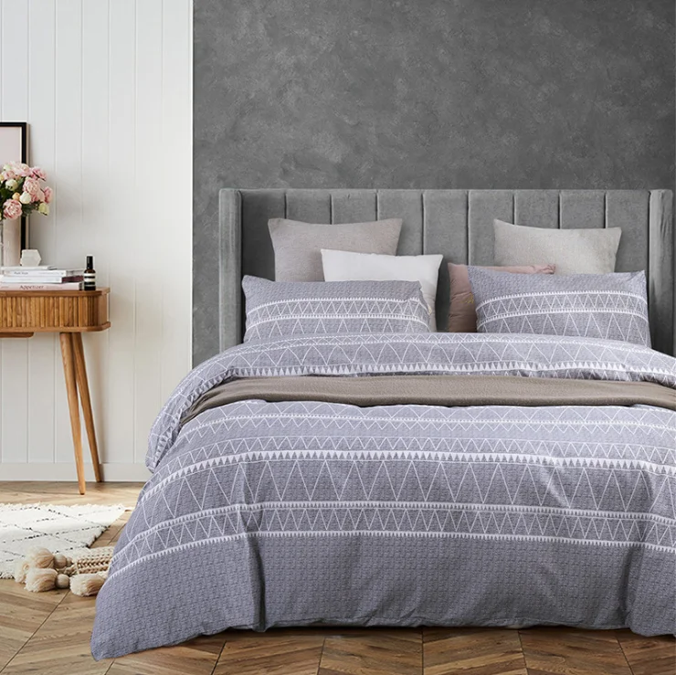 High Quality White Bed Sheets 100% Polyester Wholesale Printed Cheap All season Bedding Sets Luxury Custom Print