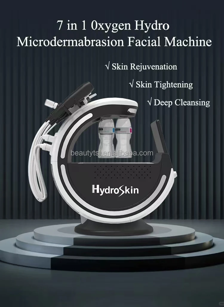 SPA10K Hydroskin Black Ice Blue Ultrasonic RF Skin Whitening Skin Detection Analyzer Deep Cleaning Hydro Bubble Facial Beauty Machine 11.jpg