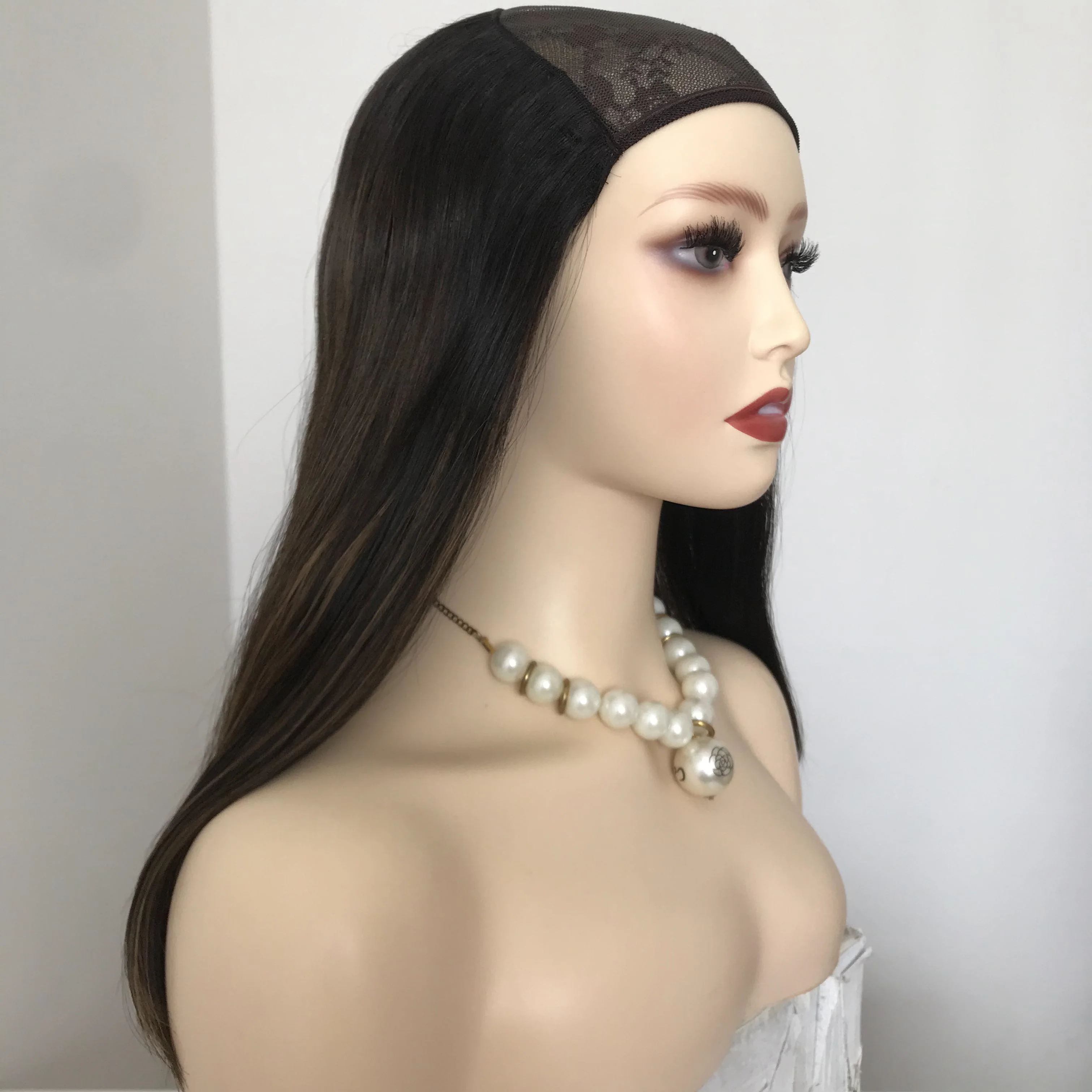 Hot Sales Jewish Hat Fall wigs Human Virgin Hair Machine Made Jewish European Hat Fall Wig