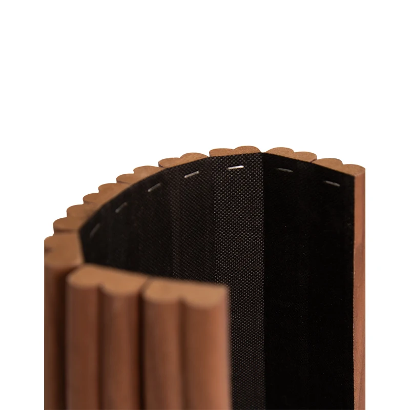 Дизайнерские виниры MUMU недорогие роскошные стильные Гибкие деревянные панели для украшения стен в цилиндрической форме