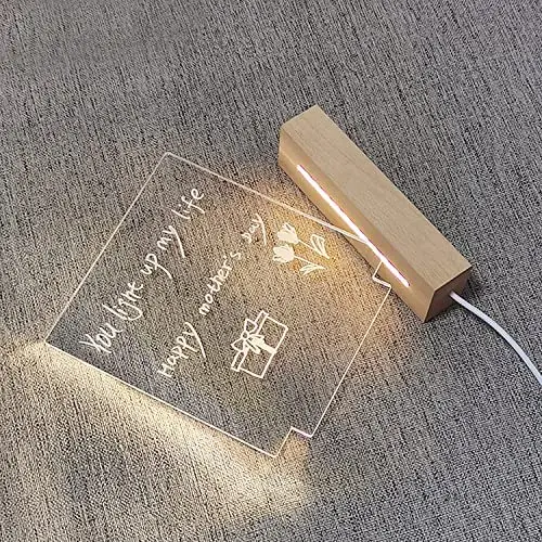 Factory wholesale christmas gift note board creative led night light usb message with message board