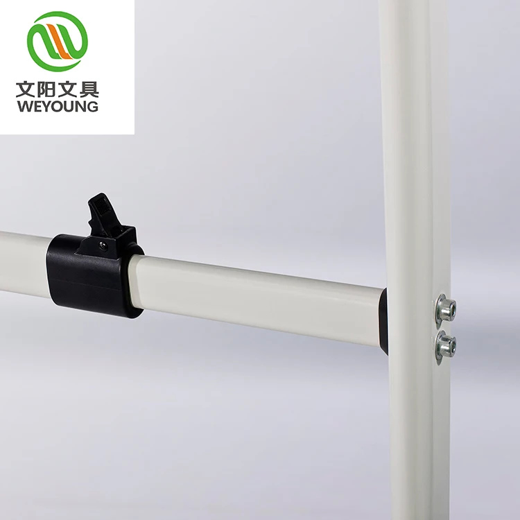 Powder-Coated Steel Tube Stand Writing Board Wheeled Magnets Whiteboard