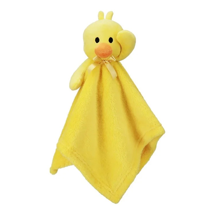 Bear Baby Security Blanket Soft Baby Lovey Fluffy Blanket Unisex Lovie Snuggle Toy Baby Stuffed Gift for Newborn, Boys and Girls