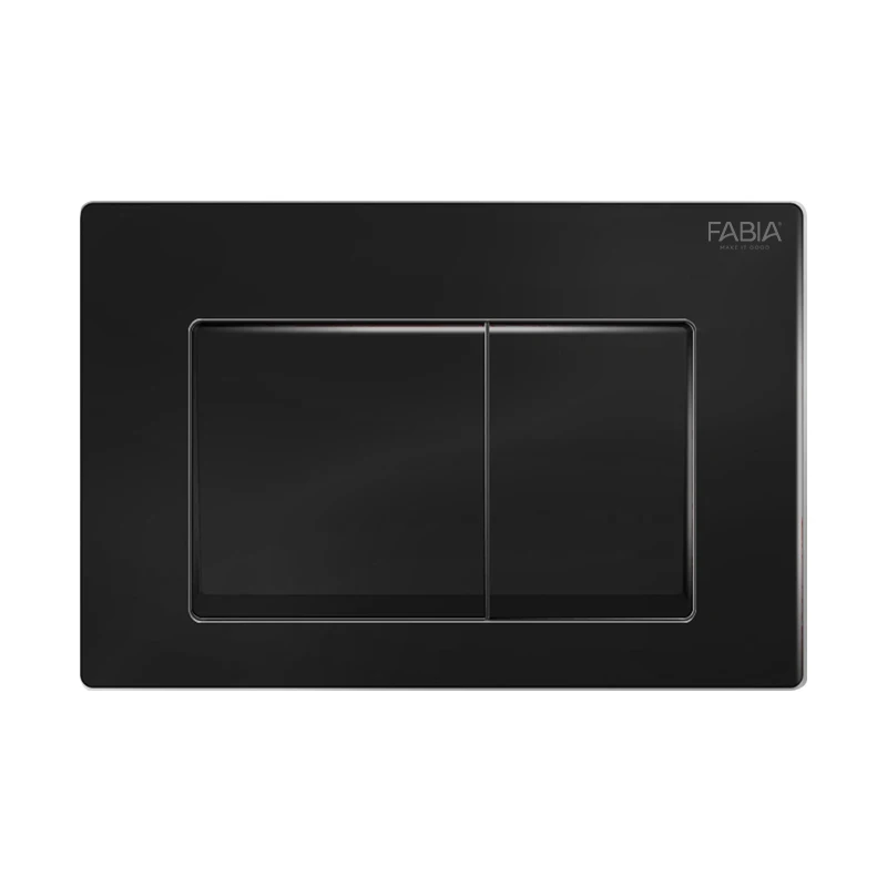 Wash Down Wall Hung Matte Black Abs Cistern Panel Pushing Button Slimline Square Toilet Flush Panel