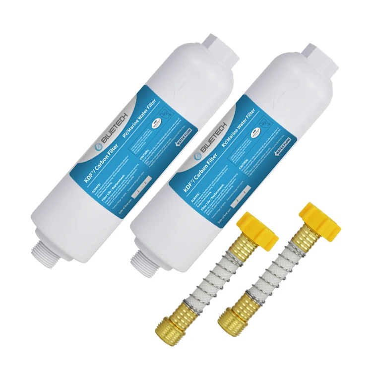 Home Kitchen Tap Water Filtration System Carbon Block Filter Cartridge Replacement 10 Inches Standard Size Improve Water Quality