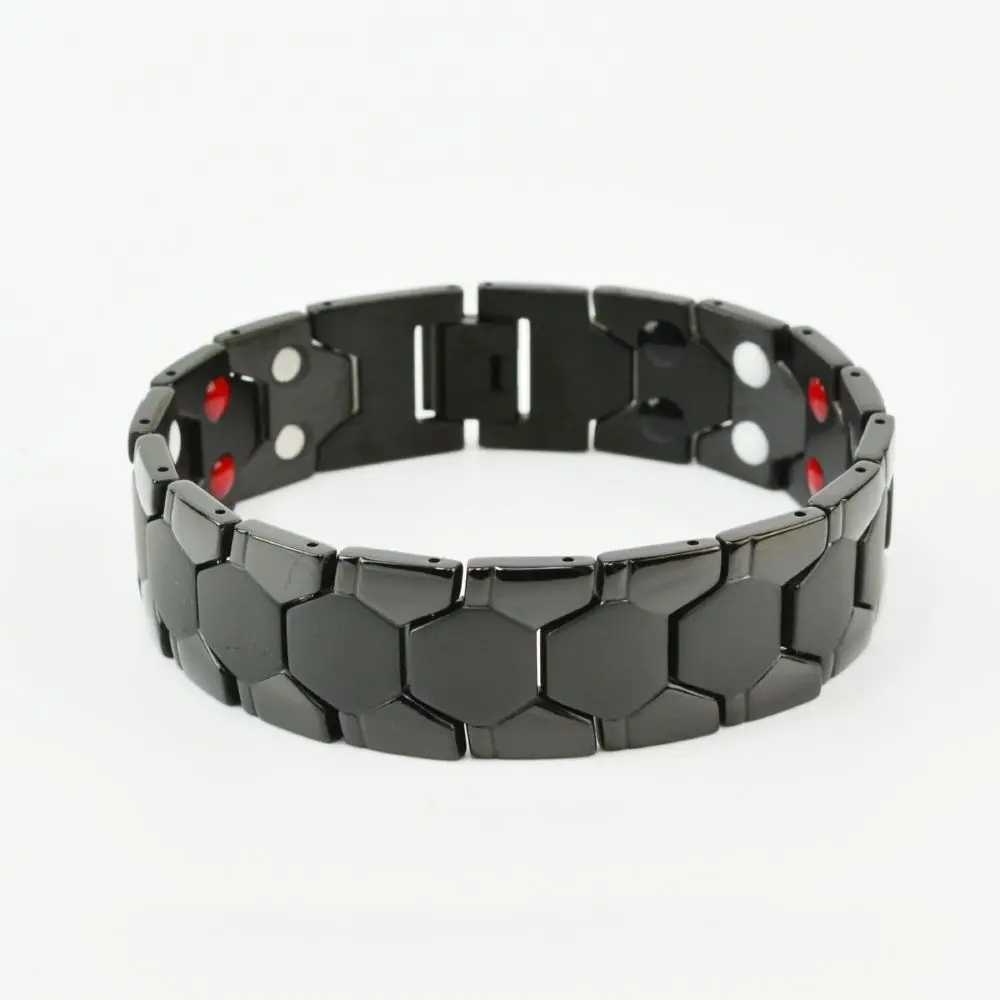 ZYBJ6108 New Design Double Row Bio Magnetic Therapy Bracelet Red Copper Jewelry