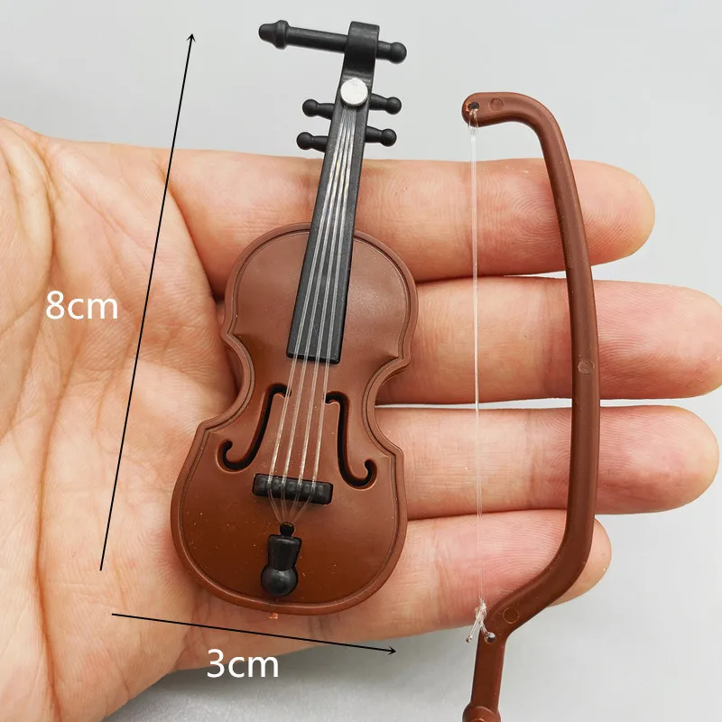 new product 2024 DOLLHOUSE mini toy scene shooting Model doll house accessories simulation violin decoration ,diy accessory