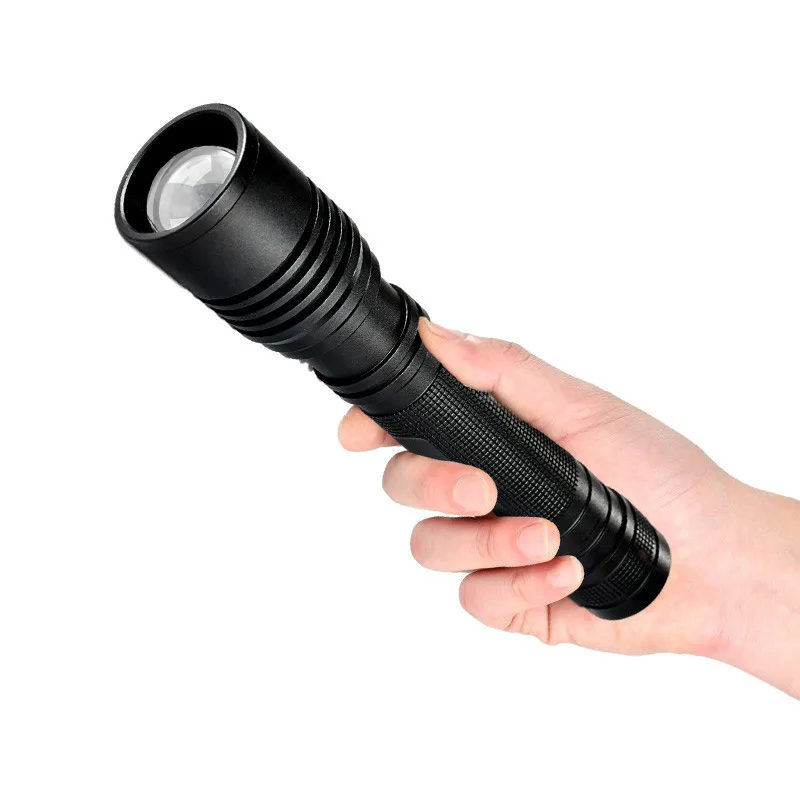 High Power Handheld LED Flash Light Charge Water Resistant Camping Outdoor Torches Adjustable Focus Zoom Tactical Flashlight