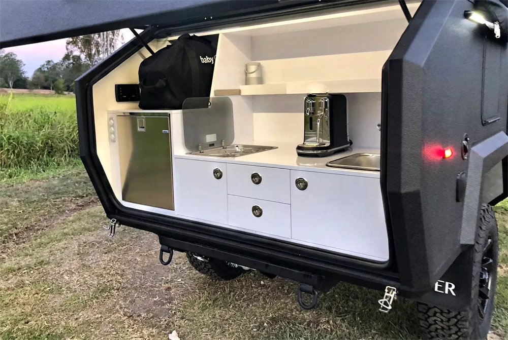 2022 New Kinlife Camper Mini Caravan With 2 Berth Touring Caravans For Sale On Site Dc 12 Volt Caravan Air Conditioner