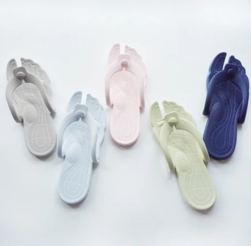Summer fashion travel folding flip flops indoor and outdoor non-slip breathable swimming beach slippers for men and women