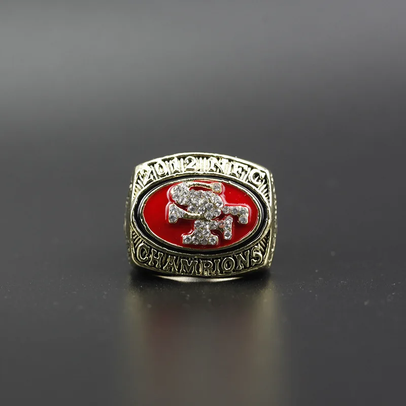 Low MOQ 2012 San Francisco 49ers Кольцо чемпионата Европы и Америки популярное мемориальное ностальгическое классическое кольцо