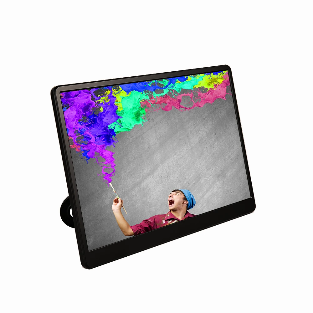 HD 1080P Wall Mountable Foldable LCD Portable Monitor 15.6 inch Type-C Port for Cell Phone PC Laptop Notebook Screen