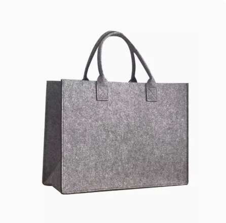 Customized Reusable Eco-friendly Casual Large Capacity Felt Bag Eco-Friendly Felt Shopping Tote Bags
