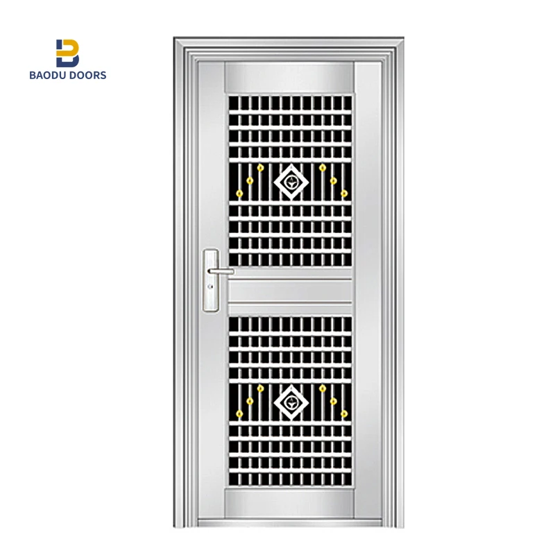 high quality European stainless security  steel 304 door luxury main entry door design