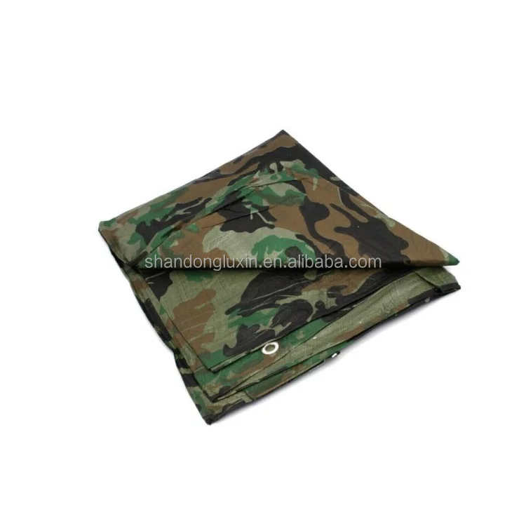 Tent Material Pe Tarpaulin Camouflage Outdoor Camping Camouflage Pe Tarpaulin