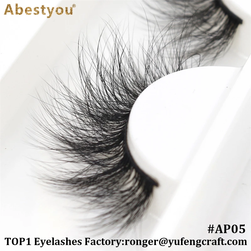 Abestyou Best Selling Extra Fluffy 6D eyelashes Wholesale 20mm 3D Mink Lashes With Own Brand 25mm 5D Mink Eyelash