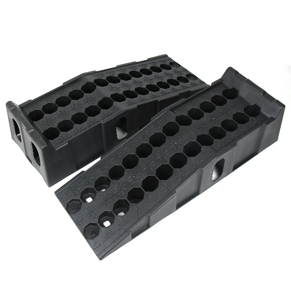 GT-14P Plastic High Lift Car Repair Ramp Adjustable Auto Vehicle Car Lift Ramp Portable Car Service Ramps