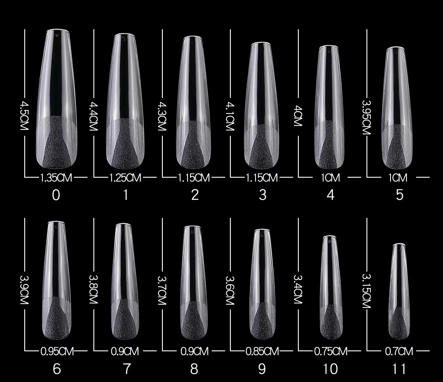 Finger Artificial Full Cover French False Non C Curve Stiletto pointed Square Coffin Super Clear Matt Soft Gel Nail Tips