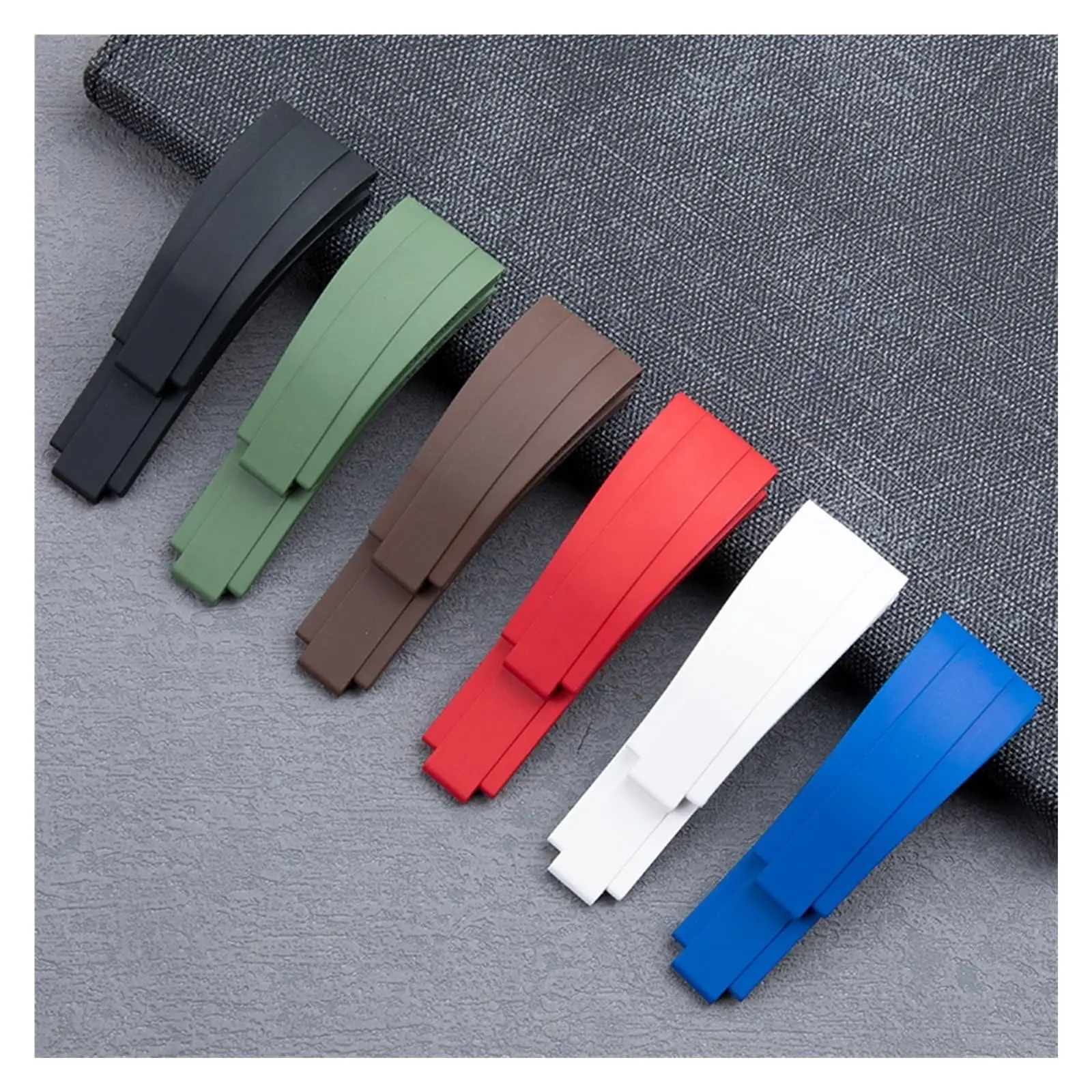 For r-olex GMT rubber watch bands daytona Band Silicone Rubber Strap su-bmariner watchband 20mm watch straps 21mm
