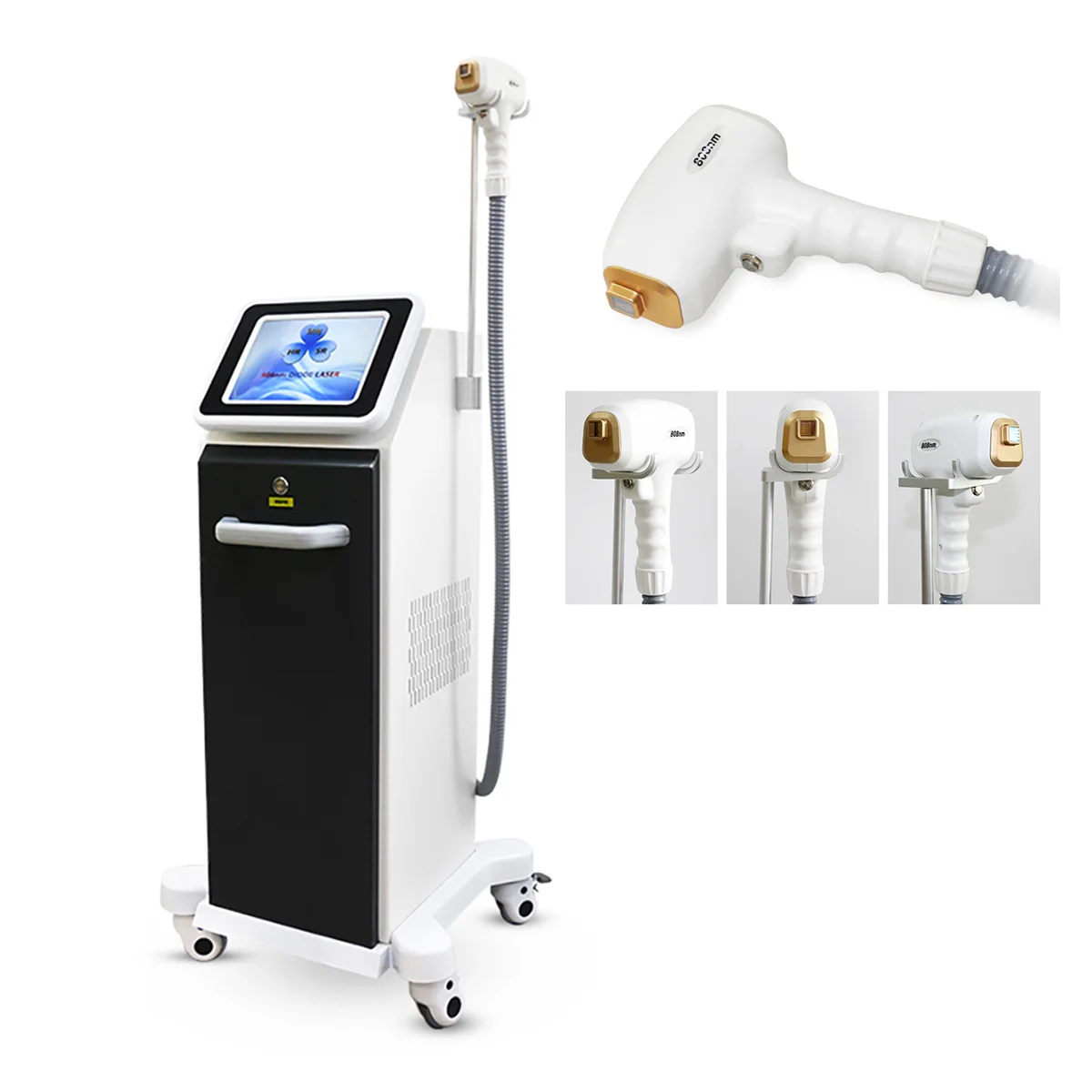 2022 High Power1200W 755 808 1064 nm Professional Depilation Device Alexandrite Diode Ice Laser Hair Removal Machine Price