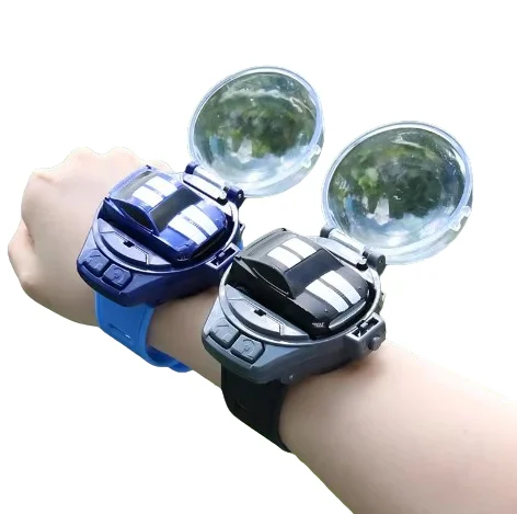 New 2.4G Cartoon Small Analog Watch Remote Control Rc Alloy Mini Racer Car With Watches reloj con carro control remotol