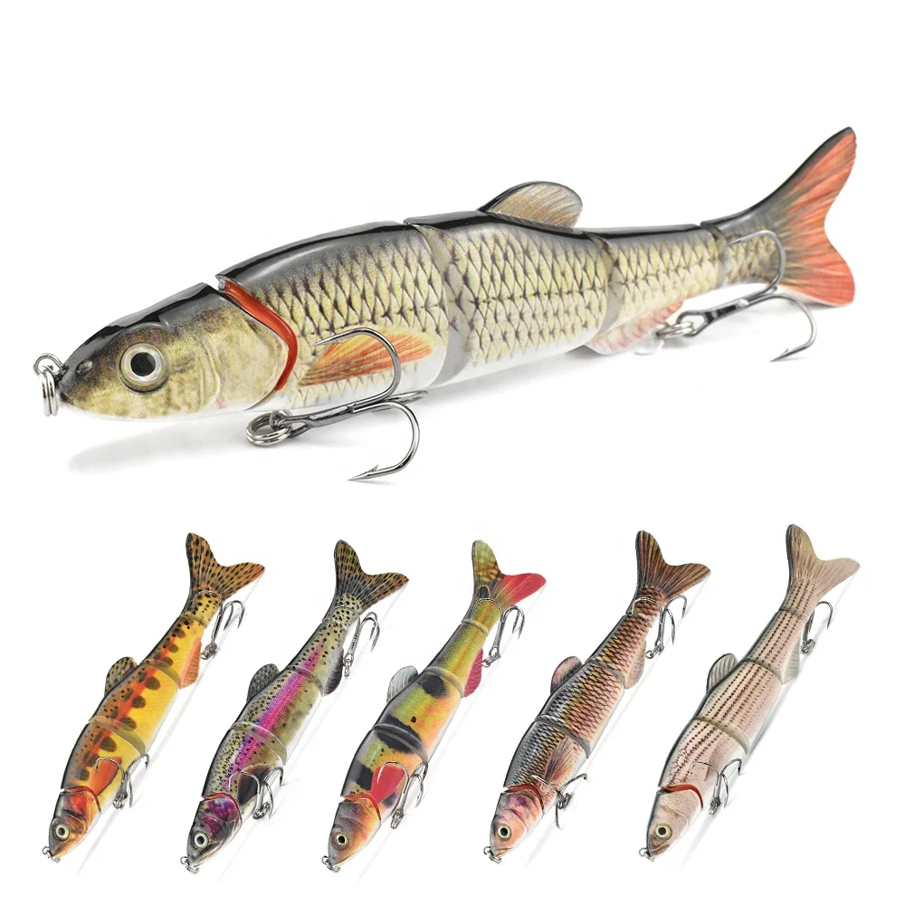 Artificial bait type fishing tackle multi jointed swim baits factory direct wholesale hard body fishing lures
