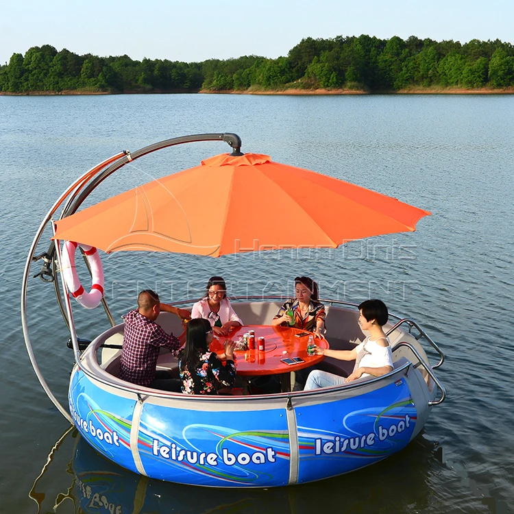 China Manufacturer sell BBQ donuts boat BBQ boat for water restaurant