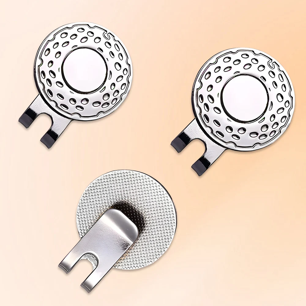 Wholesale golf hat clip with custom marker blank golf clip metal bulk magnet golf ball marker