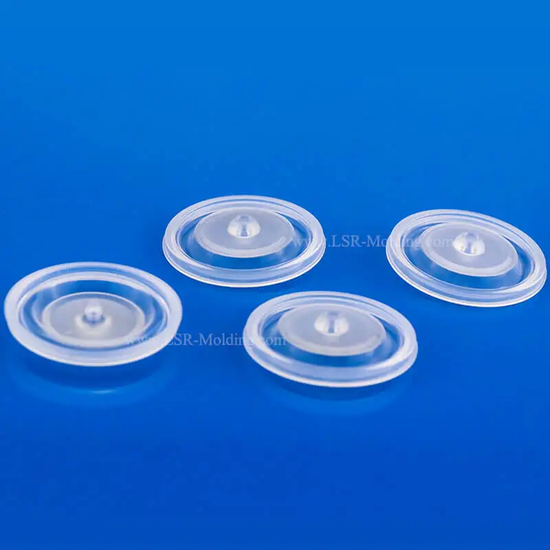 Custom Made Medical Grade Transparent Silicone Rubber Valve Membrane Diaphragm