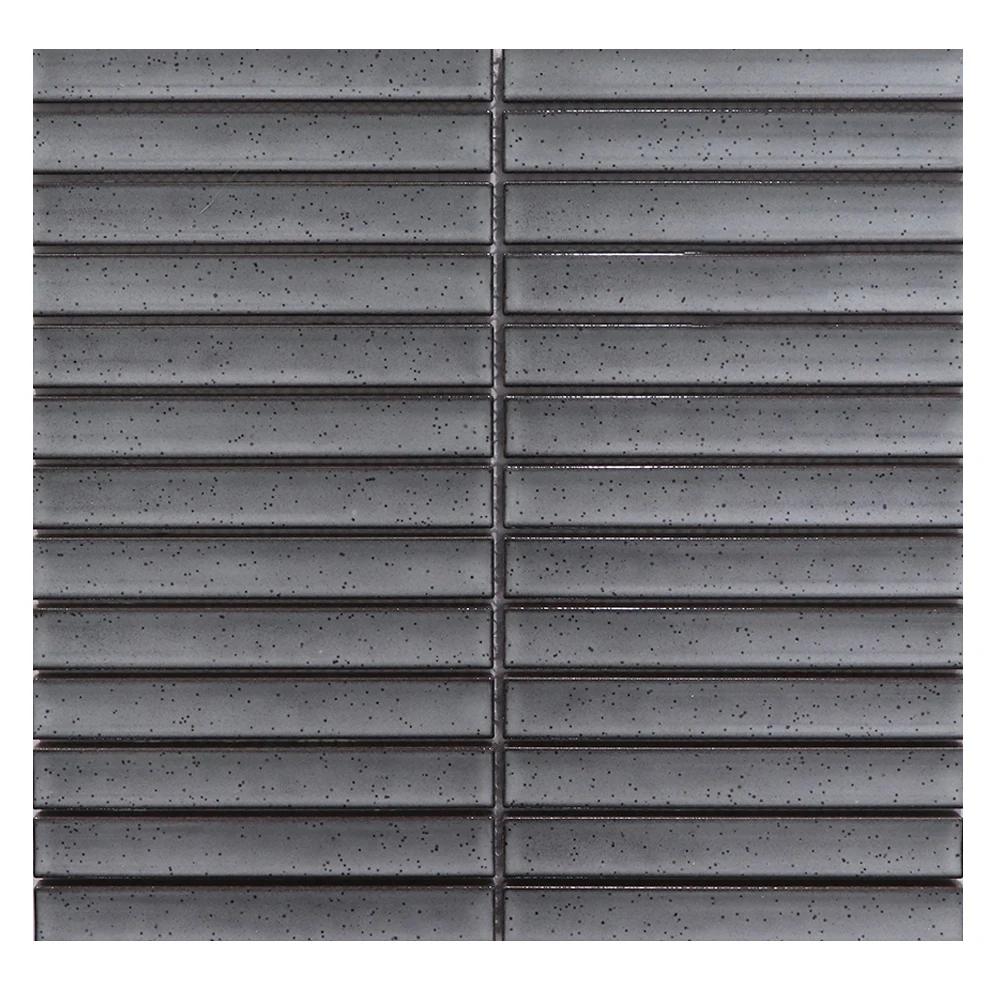 Polished Finger Strip Long Glazed Porcelain Mosaic Tile For Bathroom Kitchen Backsplash wall