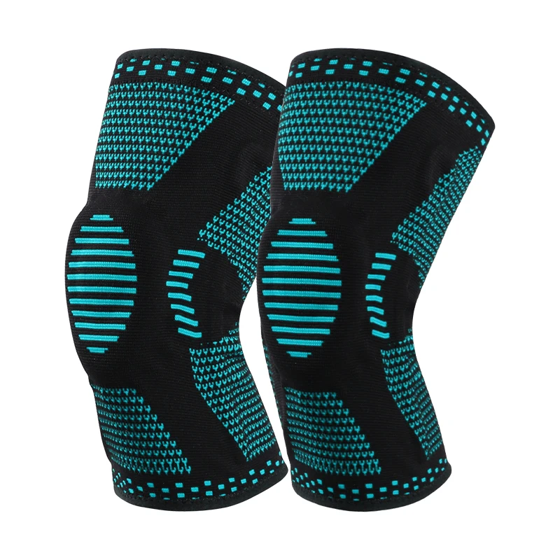 2 Pack Set Nylon Spandex Compression Knee Braces S-XXL Breathable Black White Knee Sleeve for ACL & Arthritis Pain Relief