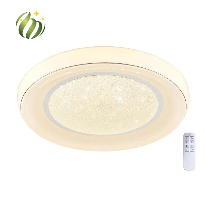 Indoor Remote Control Energy Saving Ceiling Lamp Living Room Lights Plastic Ceiling Lamps With Sensor