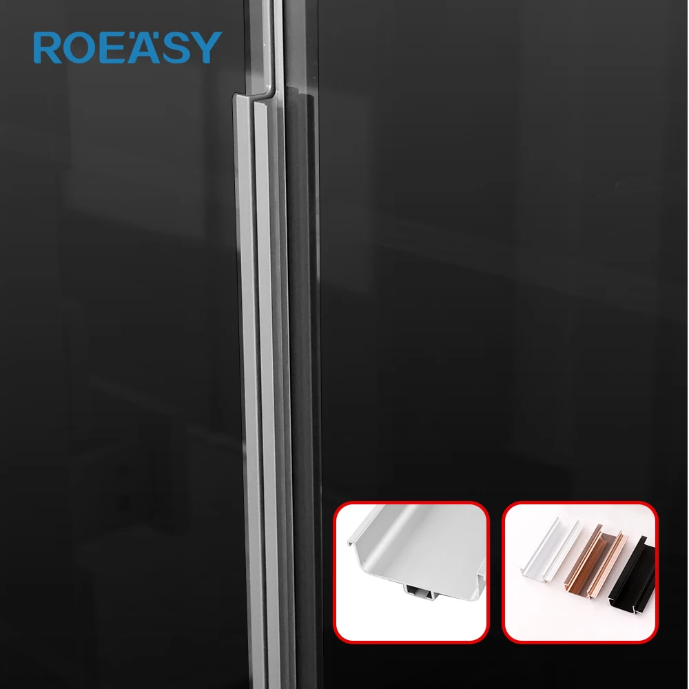 ROEASY Aluminum Wardrobe Closet Glass Cabinet Door Frame Profiles Aluminum Accessories