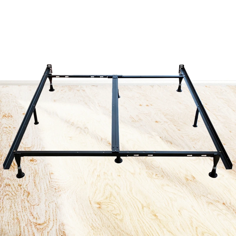 Functional knock down metal detachable bed rail frame 2 single beds