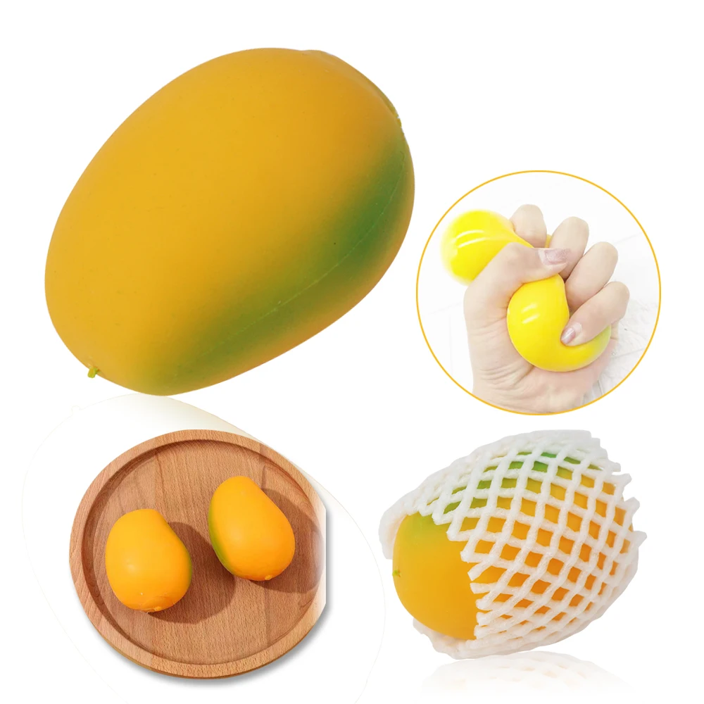 Colorful Dumpling Squishy Stress Ball Steamed Stuffed Bun Squeezing Stress Relief fidget Toy for kids