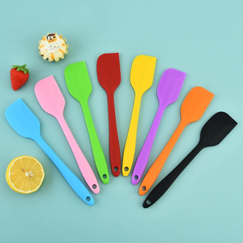 8 inch Silicone Spatula Set Kitchen Non Stick Baking Pastry Cake Butter Mixing Tools Silicone Spatula for Cooking