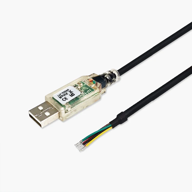 USB RS485 6 Wires Open Stripped Cable FTDI FT232R RS485  to USB Converter cable Console Adapter Cable