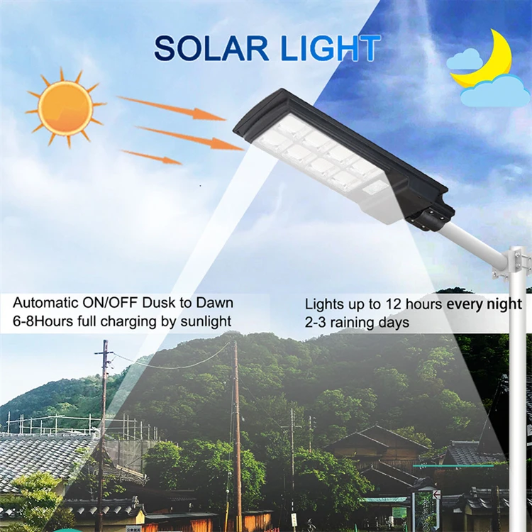 Освещение для парковки круга 30K Soalr Watt Power Smd High Lumen Led 300W солнечные уличные